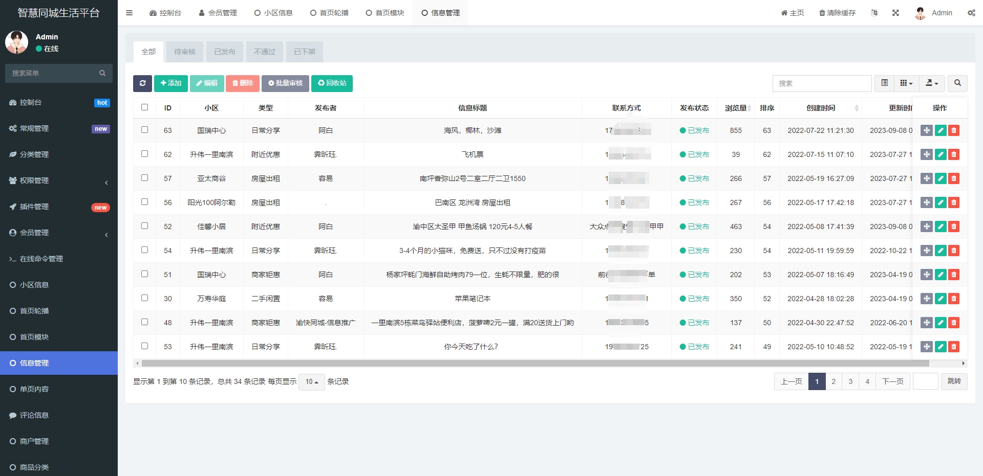 同城论坛发布社区系统源码 二手闲置 房屋出租 全开源-壹元库