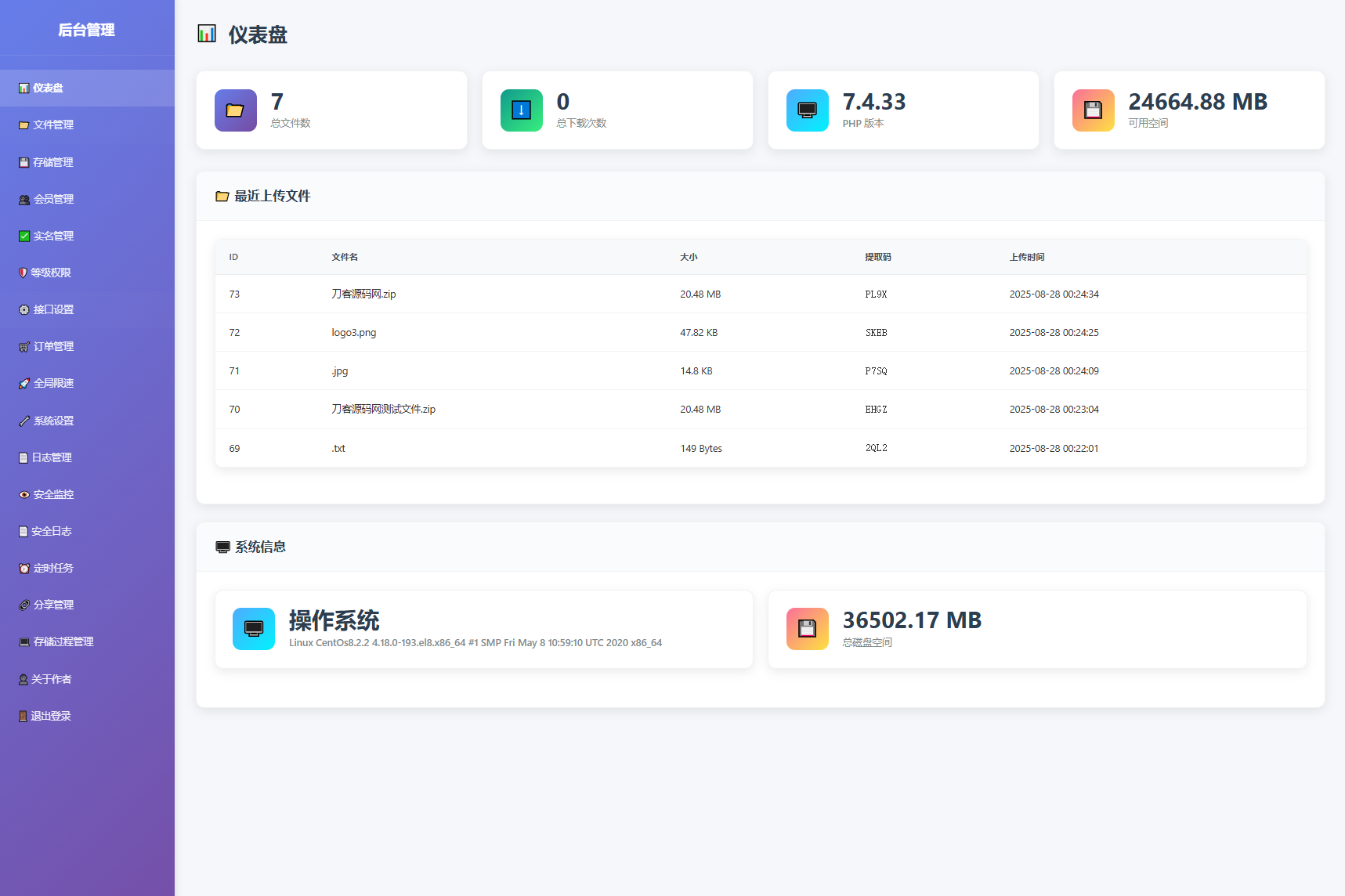 9月更新 临时文件快传系统源码 全开源附教程-壹元库