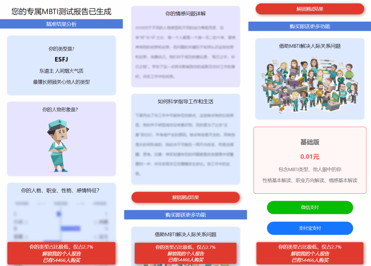 图片[4]-MBTI性格测试网站源码带h5端 亲测-壹元库