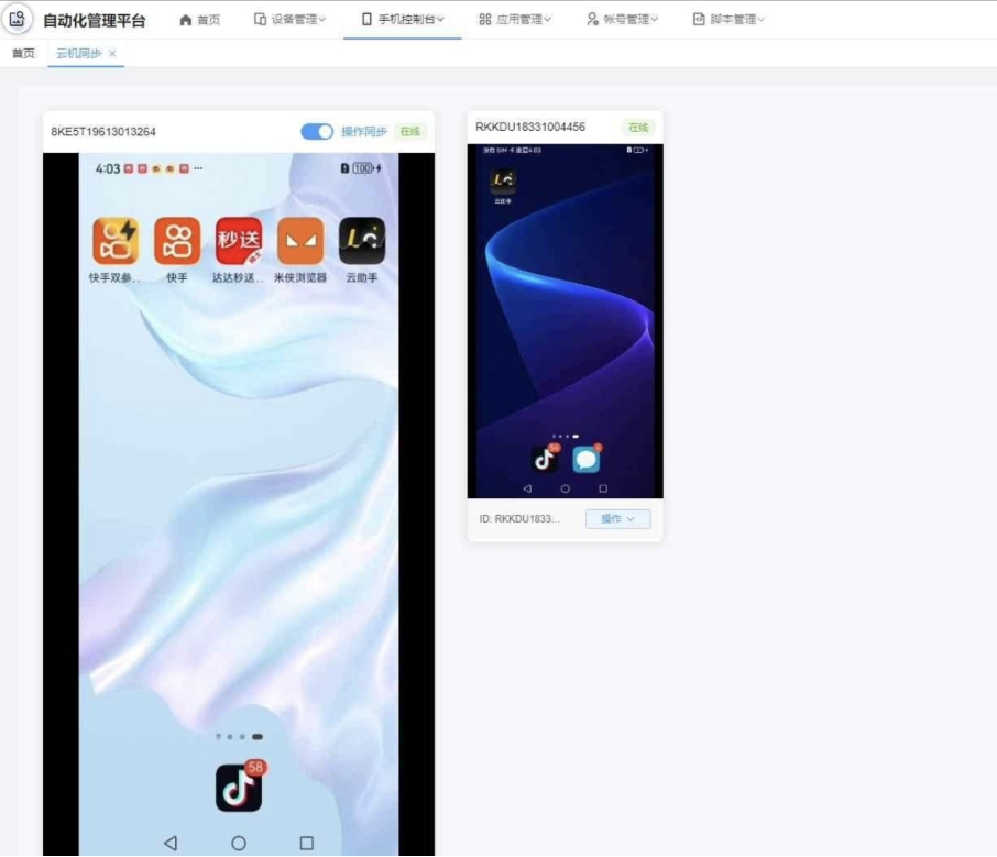 云手机群控系统源码 云手机多开群控 自动化管理程序源码-壹元库