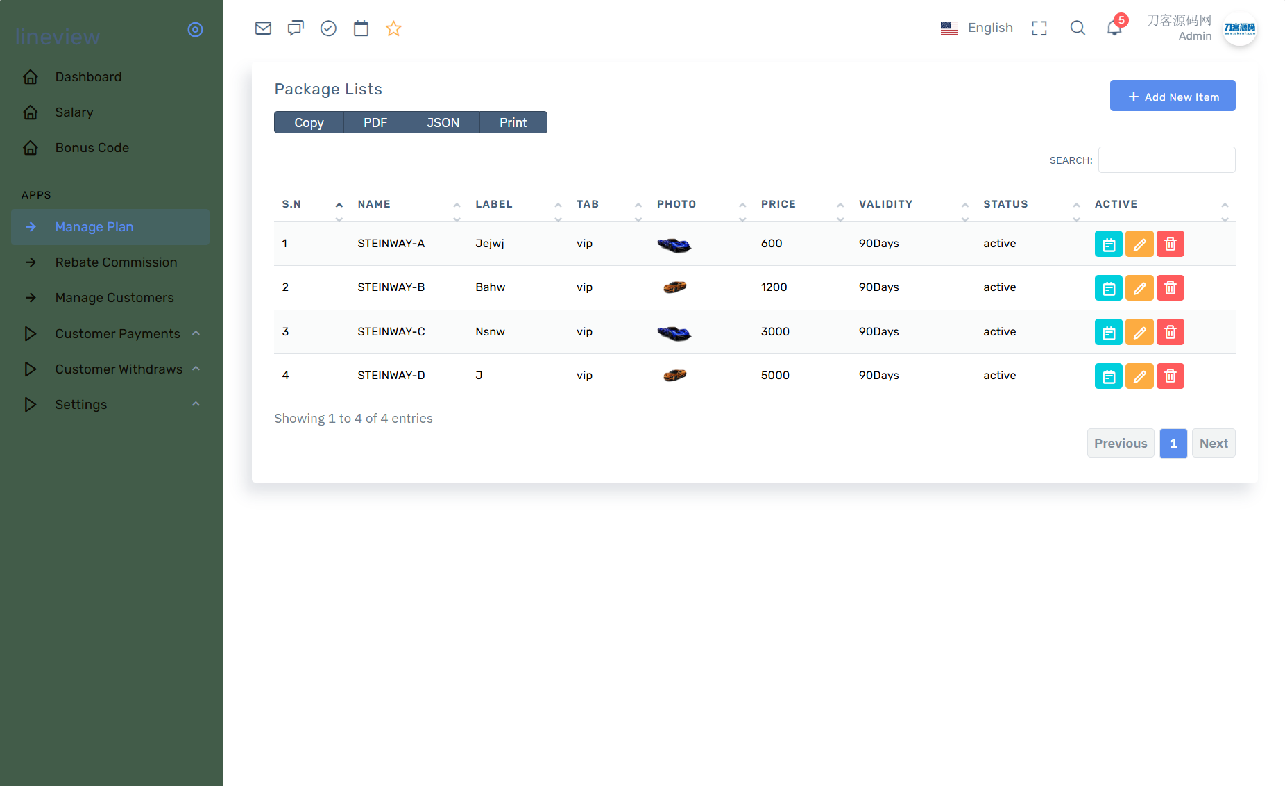 lineview海外汽车投资理财源码/前端html+后端PHP-壹元库